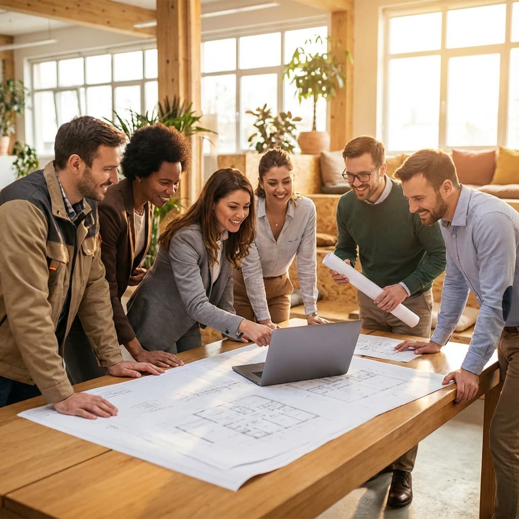 Professionals collaborating